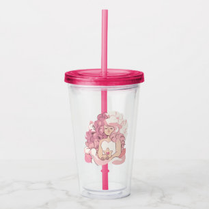 Steven Universe   Rose Quartz Illustration Acrylic Tumbler