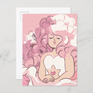 Steven Universe   Rose Quartz Illustration Postcard