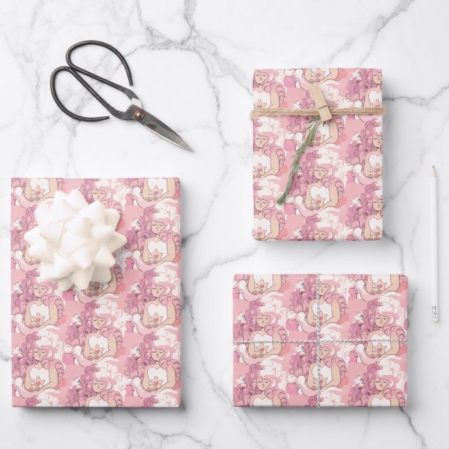 Steven Universe | Rose Quartz Illustration Wrapping Paper Sheet (Front)