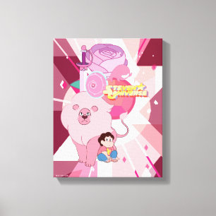 Steven Universe Rose Quartz Legacy Canvas Print