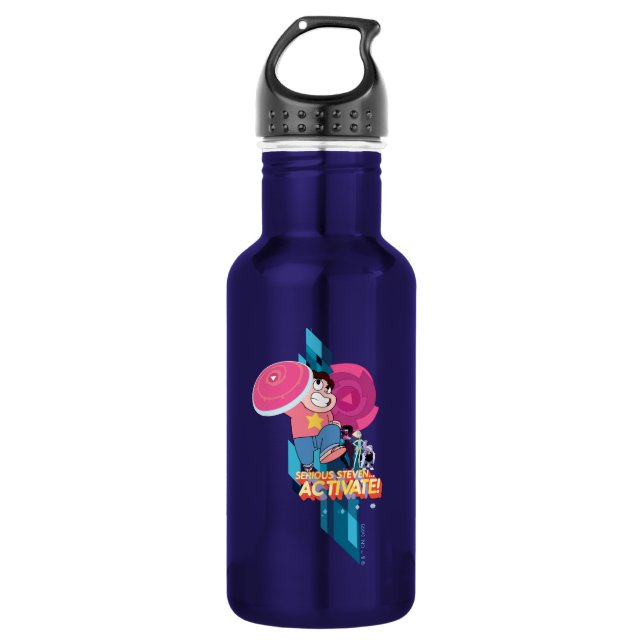 Steven Universe | Serious Steven… Activate! 532 Ml Water Bottle (Front)