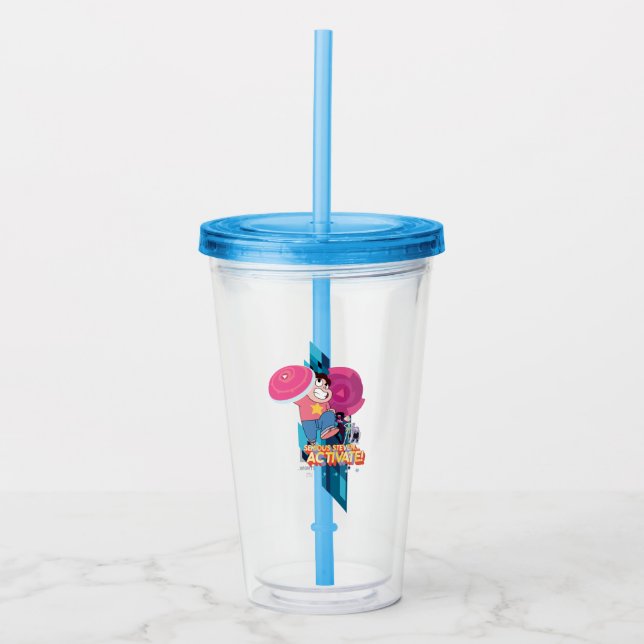Steven Universe | Serious Steven… Activate! Acrylic Tumbler (Front)