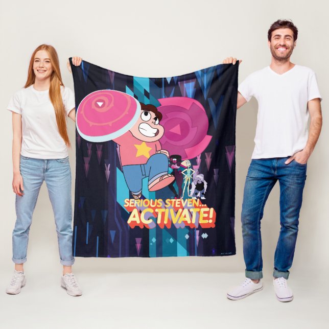 Steven Universe | Serious Steven… Activate! Fleece Blanket (In Situ)
