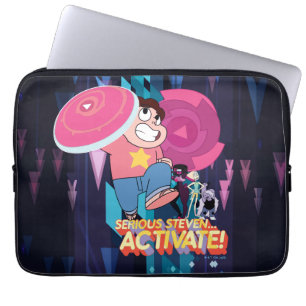 Steven Universe   Serious Steven… Activate! Laptop Sleeve