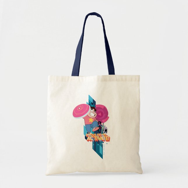 Steven Universe | Serious Steven… Activate! Tote Bag (Front)