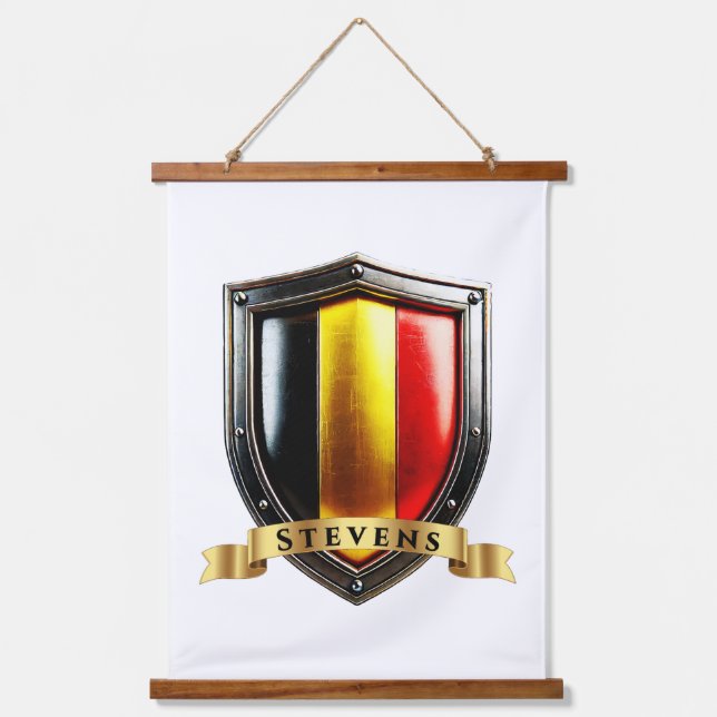 Stevens Belgium National Heritage Shield Hanging Tapestry (Front)