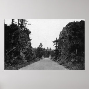 Stevenson Pass, WA View North Bank Highway Poster