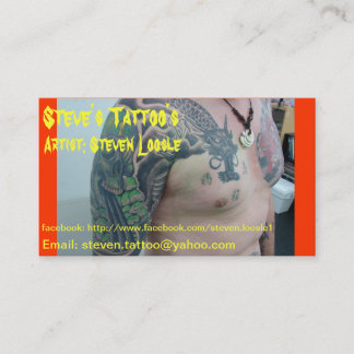 Steve's Tattoo's business card
