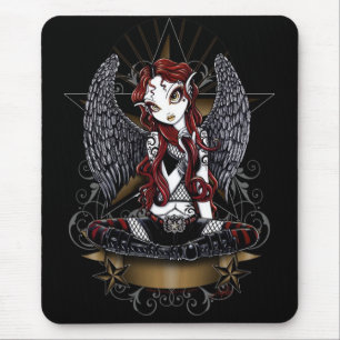 Stevie Super Star Angel by Myka Jelina Mouse Pad