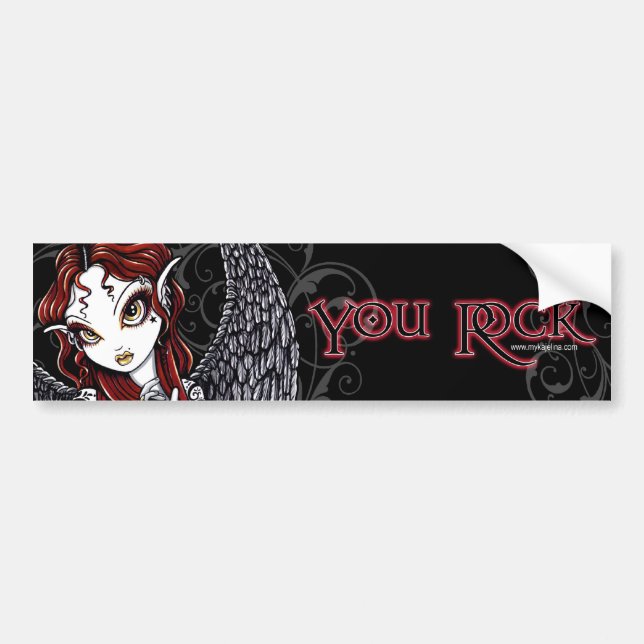 Stevie Valentine's Day "You Rock" Bumper Sticker (Front)