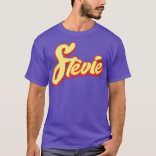 Stevie Vintage Distressed Typography T-Shirt