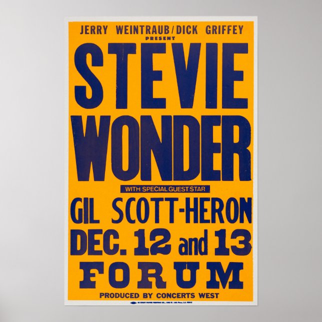 Stevie Wonder / Gil Scott Heron Poster (Front)