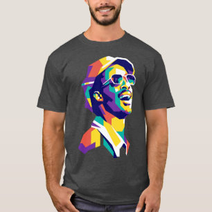 Stevie Wonder WPAP Limit Colour Pillow T-Shirt
