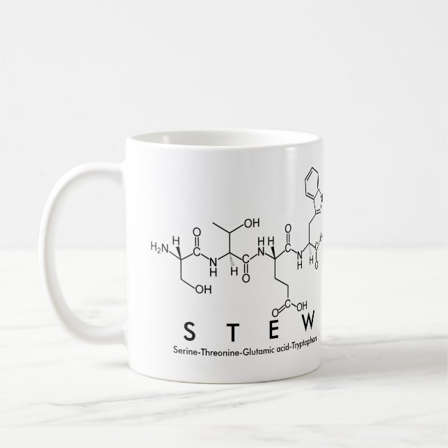 Stew peptide name mug (Left)
