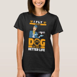 Steward Dog - Stewardess Cabin Crew Flight Attenda T-Shirt