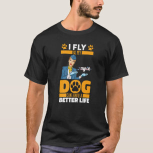 Steward Dog - Stewardess Cabin Crew Flight Attenda T-Shirt