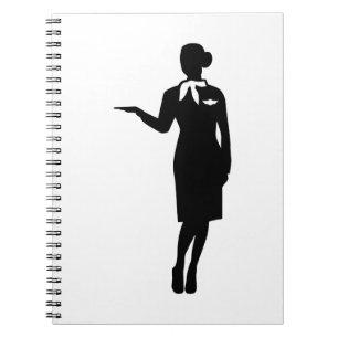 Stewardess airline notebook