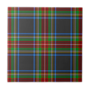 Stewart Black Clan Hunting Tartan Plaid Ceramic Tile