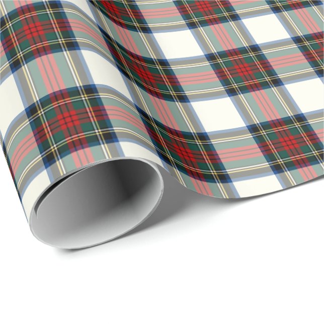 Stewart Clan Formal Dress Tartan Wrapping Paper (Roll Corner)