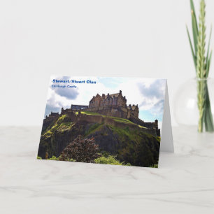 Stewart Clan's Edinburgh Castle Folded Note Card