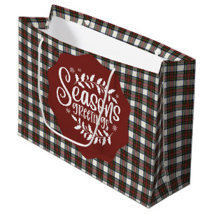 Stewart Dress Modern Scottish Tartan Large Gift  Large Gift Bag