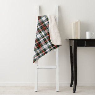 Stewart Dress Plaid Sherpa Blanket