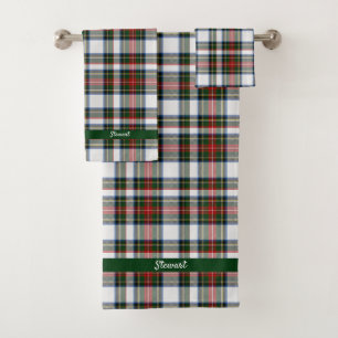 Stewart Dress Tartan Plaid Bath Towel Set