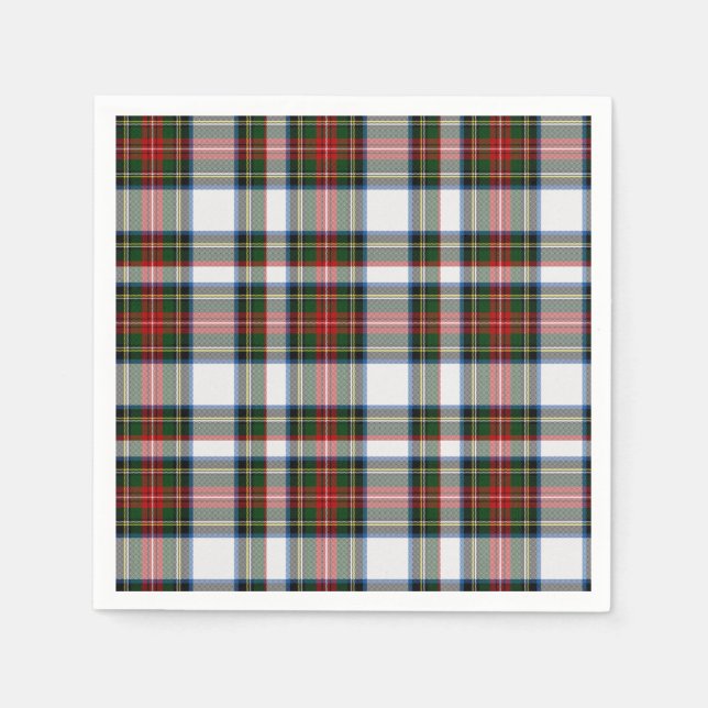Stewart Dress Tartan Plaid Paper Napkins (Front)