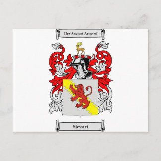 Stewart (English) Coat of Arms Postcard