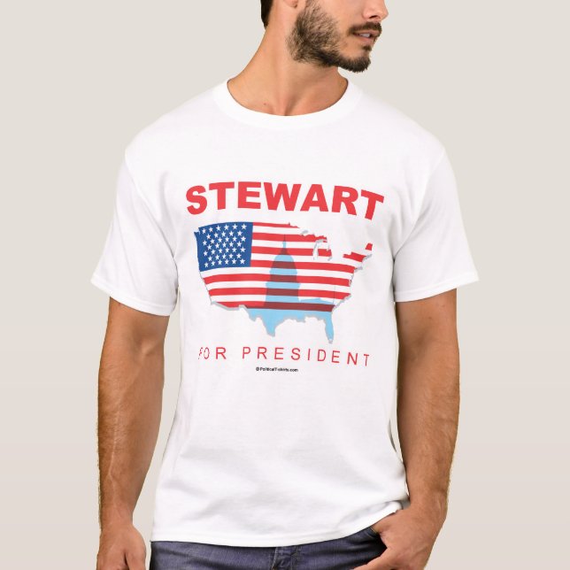 Stewart for President T-Shirt (Front)
