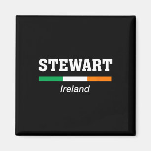 Stewart Irish Family Name St Patricks Day Ireland Magnet