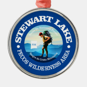 Stewart Lake (C) Metal Ornament