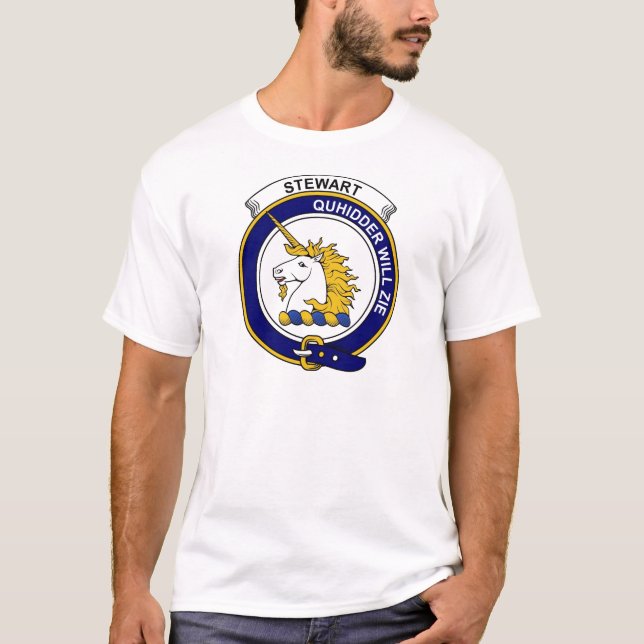 Stewart (of Appin) Clan Badge T-Shirt (Front)