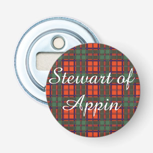 Stewart of Appin clan Plaid Scottish tartan Bottle Opener