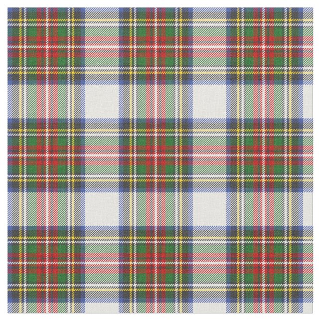 Stewart Royal Dress Plaid Scottish Pattern Fabric (Close Up)
