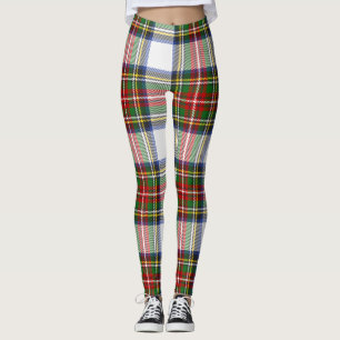 Stewart Royal Dress Plaid Scottish Pattern Leggings