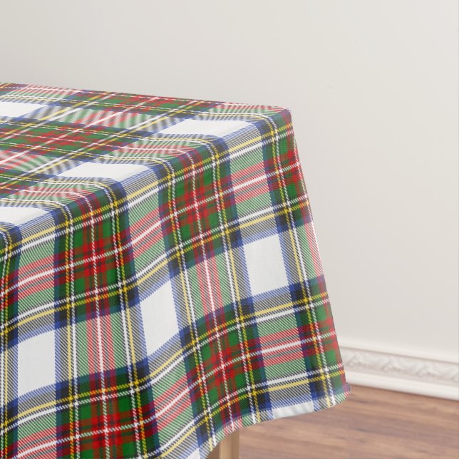 Stewart Royal Dress Plaid Scottish Pattern Tablecloth (In Situ)