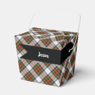 Stewart Royal Dress Scottish Tartan Plaid Pattern Favour Box