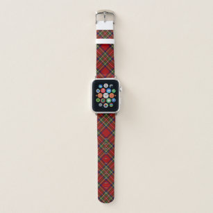 Stewart Royal Scottish Clan Tartan Plaid Apple Watch Band