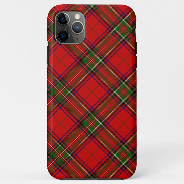 Stewart / Stuart tartan red green plaid Case-Mate iPhone Case (Back)