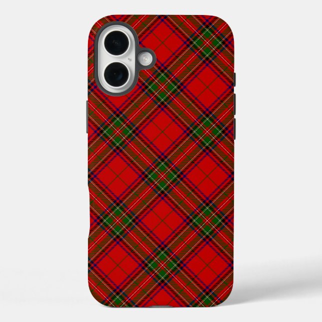 Stewart / Stuart tartan red green plaid Case-Mate iPhone Case (Back)
