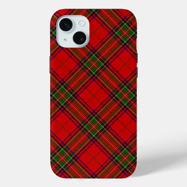 Stewart / Stuart tartan red green plaid Case-Mate iPhone Case (Back)