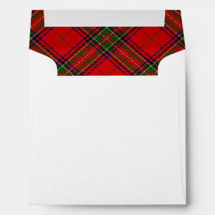 Stewart / Stuart tartan red green plaid Envelope