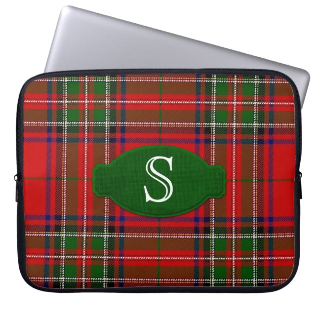 Stewart Tartan Lap Top Laptop Sleeve (Front)