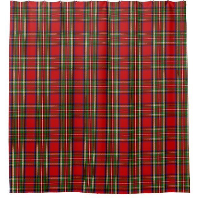 Stewart Tartan Shower Curtain (Front)
