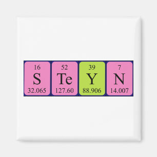 Steyn periodic table name magnet