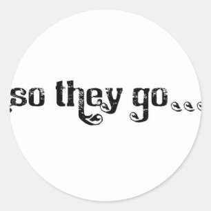 STG Roll logo white Classic Round Sticker
