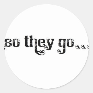 STG Roll logo white Classic Round Sticker