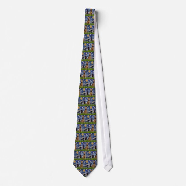 Stgarry Night - Airedale Terrier (#1) Tie (Front)