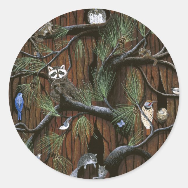 Sticer "Bark" Classic Round Sticker (Front)